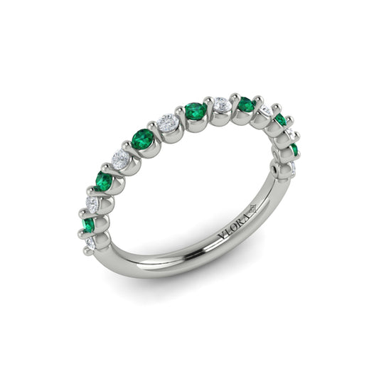 Diamond and Emerald Ring