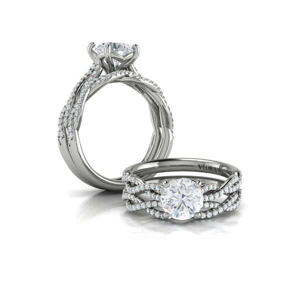 Matching Bands Wedding Band in Platinum by Vlora Bridal