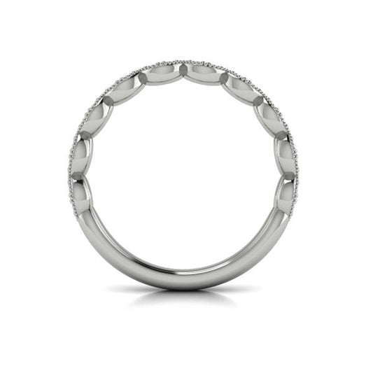 Matching Bands Wedding Band in Platinum by Vlora Bridal