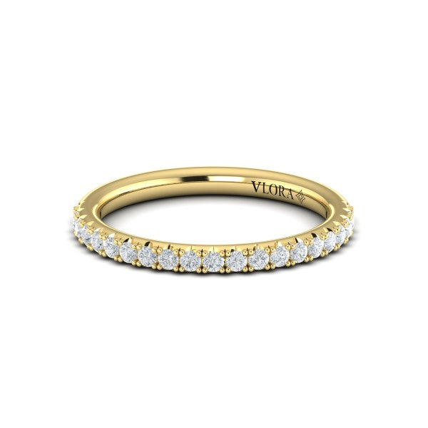 Matching Bands Wedding Band in 14K Yellow Gold by Vlora Bridal