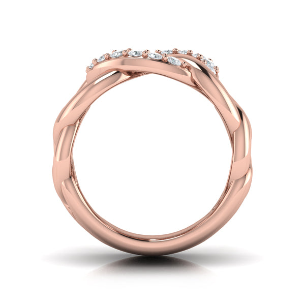 Diamond Interlaced Ring