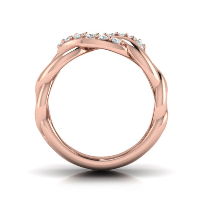 Diamond Interlaced Ring