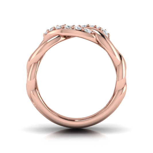 Diamond Interlaced Ring