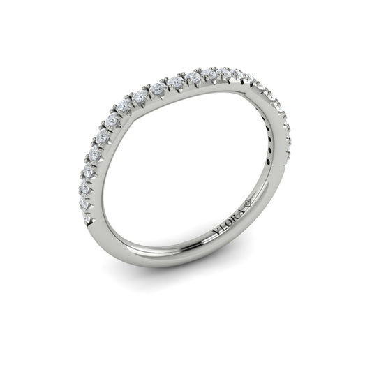 Woven Pave Matching Wedding Band