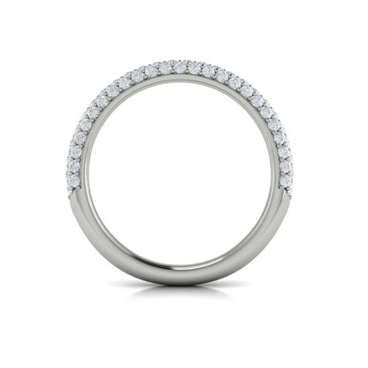 Stackable Bands Wedding Band in Platinum by Vlora Bridal