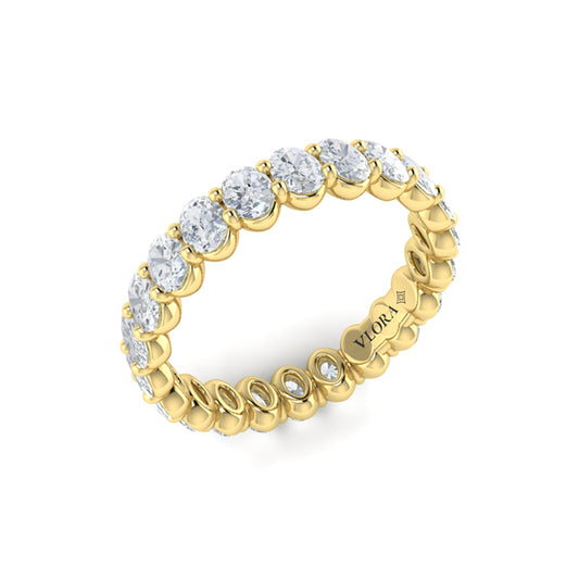 Luminous Oval Eternity Ring
