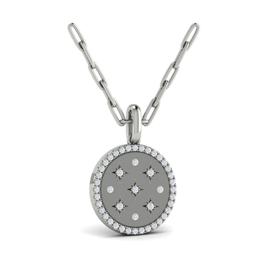 Star Diamonds and Diamond Pendant Necklace