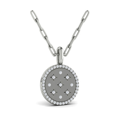 Star Diamonds and Diamond Pendant Necklace