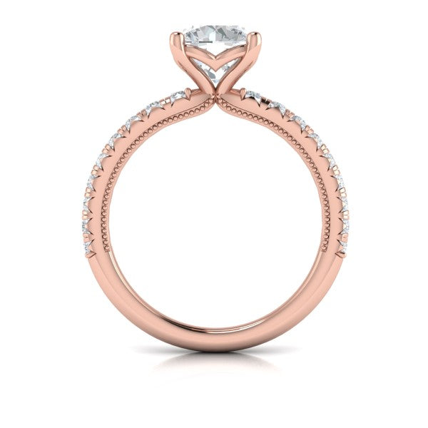 Classic French Pave Engagement Ring