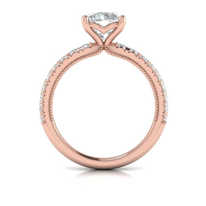 Classic French Pave Engagement Ring