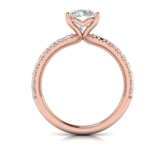 Classic French Pave Engagement Ring