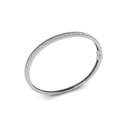 Channeled Diamond Bangle