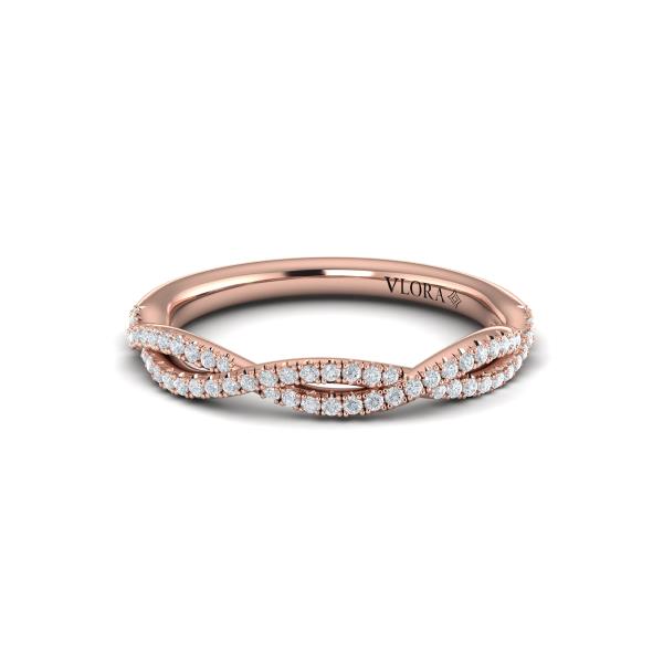 Matching Band for Entwined Pear Halo Engagement Ring