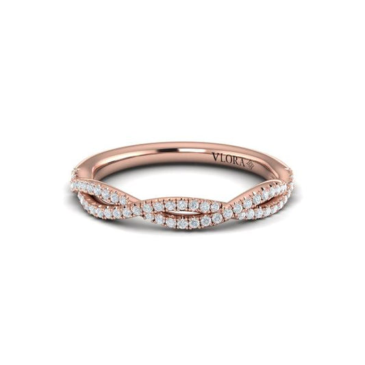 Matching Band for Entwined Pear Halo Engagement Ring