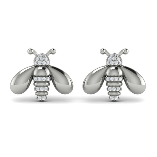 Bee Diamond Pavé Earrings
