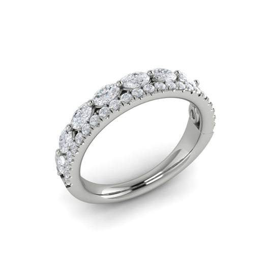 Stackable Bands Wedding Band in Platinum by Vlora Bridal