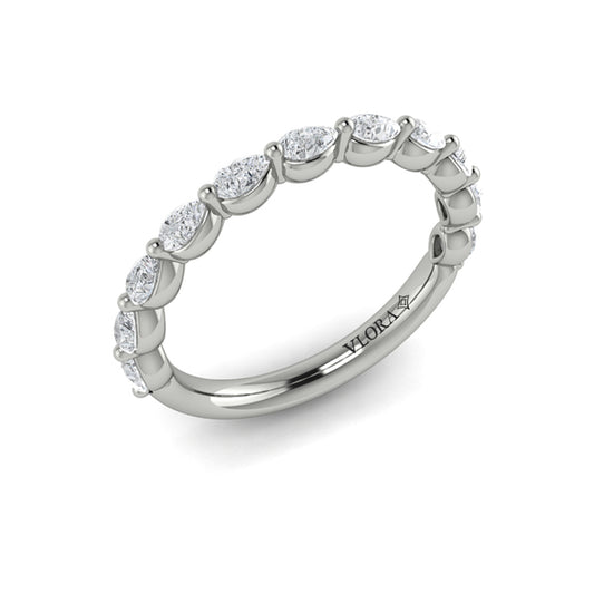 Matching band for the Marquise Accent Round Diamond Engagement Ring