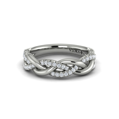 Alternating Diamond Twist Ring