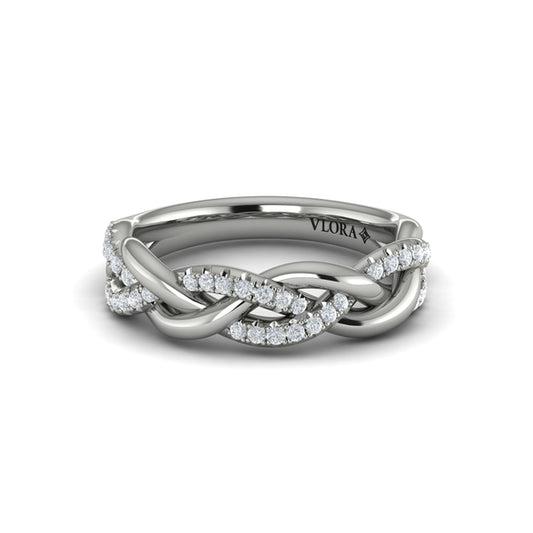 Alternating Diamond Twist Ring