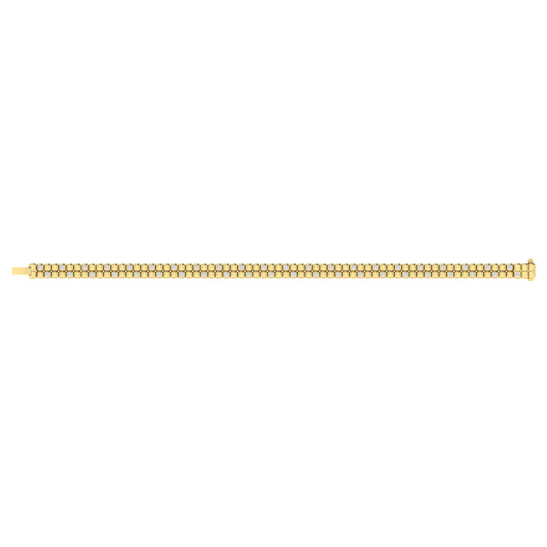 Diamond Bracelet from BRAVELA Collection in 14KT Yellow Gold