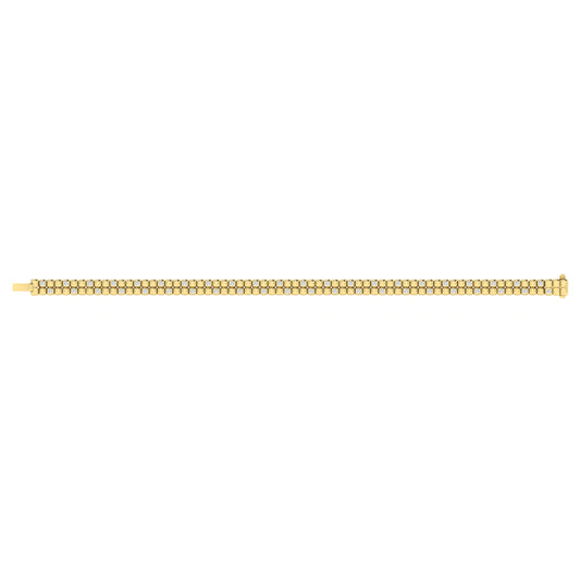 Diamond Bracelet from BRAVELA Collection in 14KT Yellow Gold