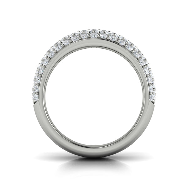 Diamond Multi-Row Statement Ring