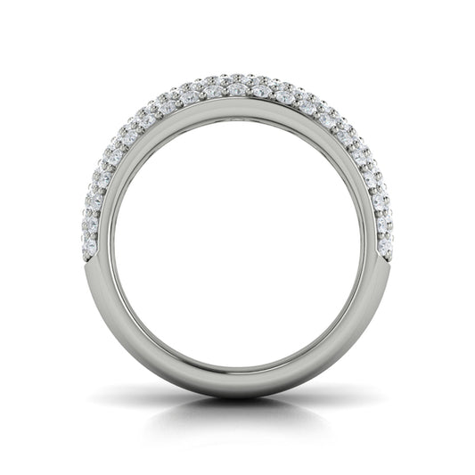 Diamond Multi-Row Statement Ring