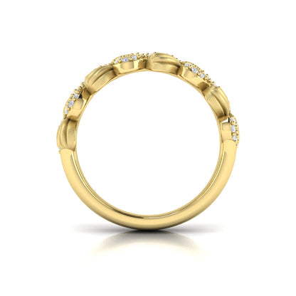 Scalloped Ring with Satin Finish