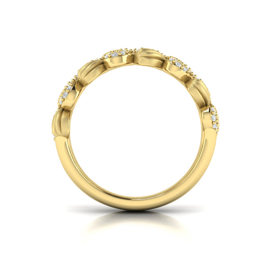 Scalloped Ring with Satin Finish