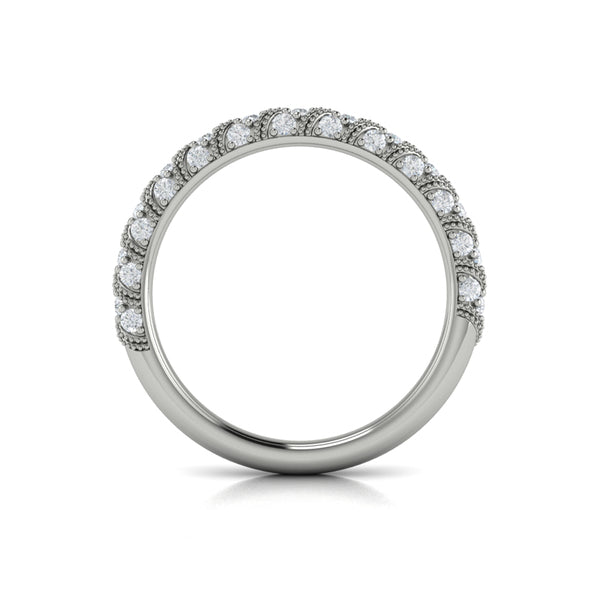 Stackables Wedding Band in Platinum by Vlora Bridal