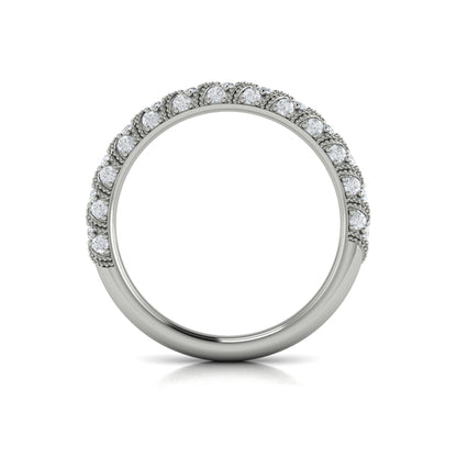 Stackables Wedding Band in Platinum by Vlora Bridal