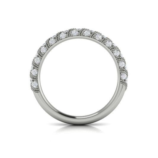 Stackables Wedding Band in Platinum by Vlora Bridal