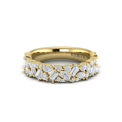 Round, Pear, Marquis and Baguette Diamond Ring