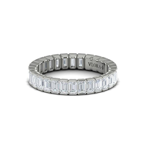 Eternity Bands Wedding Band in Platinum by Vlora Bridal