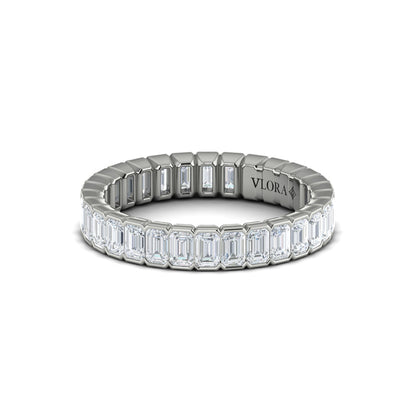 Eternity Bands Wedding Band in Platinum by Vlora Bridal