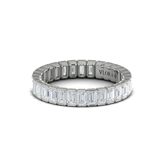 Eternity Bands Wedding Band in Platinum by Vlora Bridal