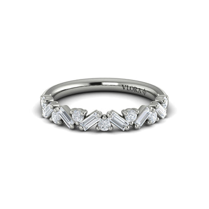 Stackable Bands Wedding Band in Platinum by Vlora Bridal