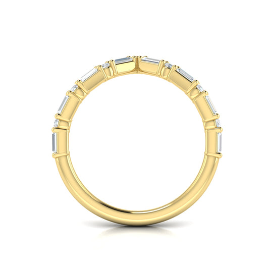 Diamond Baguette Chevron Ring