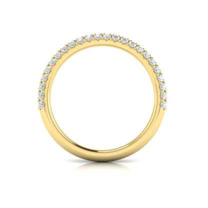 Matching Bands Wedding Band in 14K Yellow Gold by Vlora Bridal