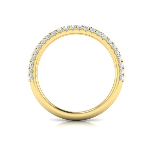 Matching Bands Wedding Band in 14K Yellow Gold by Vlora Bridal