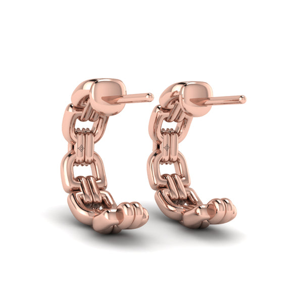 Linked Curves with Diamond Accent Earrings