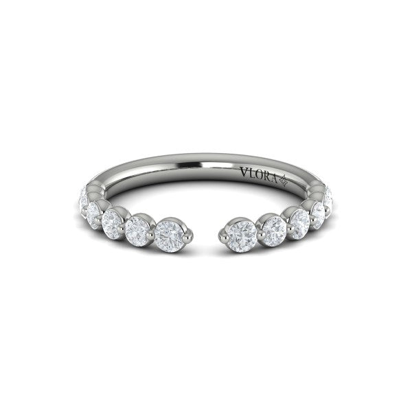 Stackable Bands Wedding Band in Platinum by Vlora Bridal
