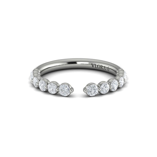 Stackable Bands Wedding Band in Platinum by Vlora Bridal