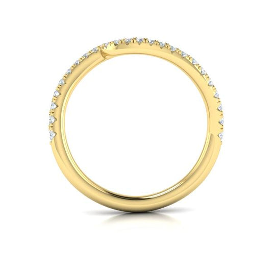 Matching Band for Graceful Curves Engagement Ring