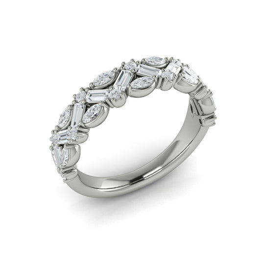 Stackable Bands Wedding Band in Platinum by Vlora Bridal