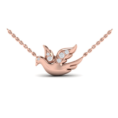 Diamond Dove Pendant