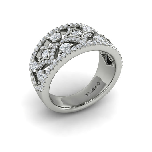 Diamond Open Vlora Star Ring