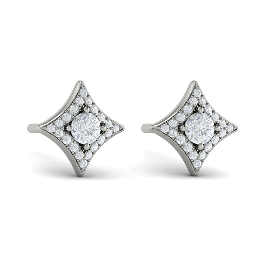 Diamond Vlora Star Stud Earrings