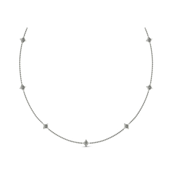 Multi Diamond Vlora Star Necklace