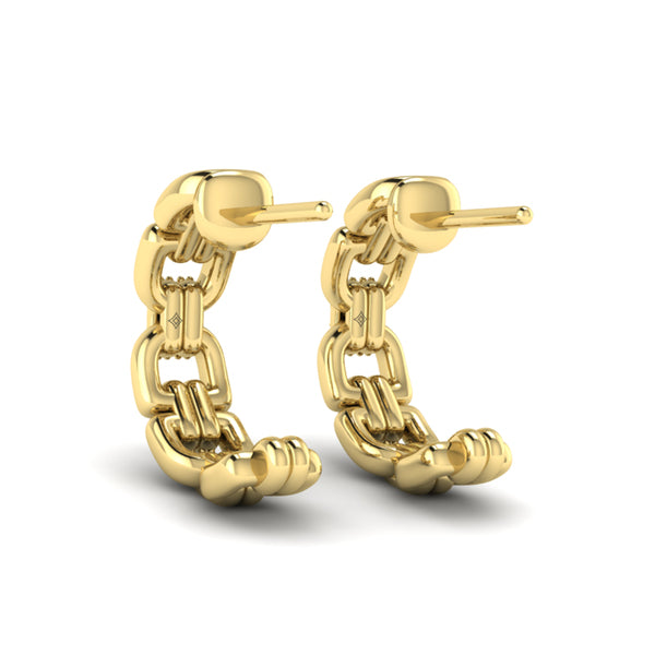 Linked Curves with Diamond Accent Earrings